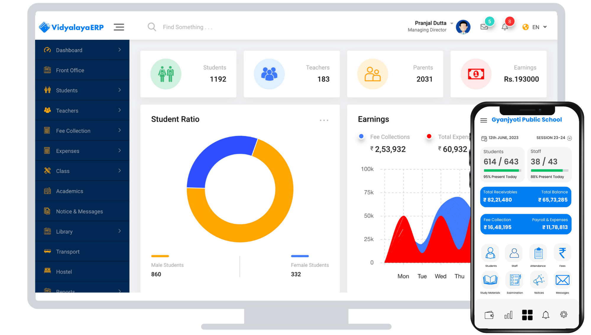 VidyalayaERP replaces expensive and complex school software